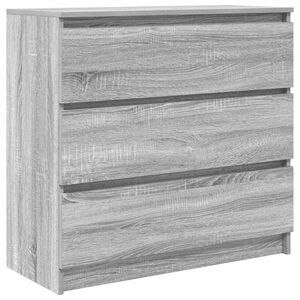 vidaXL Senkki harmaa Sonoma 80x35x76 cm tekninen puu
