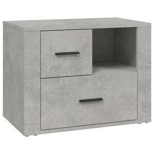 vidaXL Y&ouml;p&ouml;yt&auml; betoninharmaa 60x36x45 cm tekninen puu