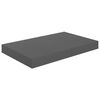 vidaXL Kelluvat seinähyllyt 4kpl korkeakiilto harmaa 40x23x3,8 cm MDF