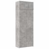 vidaXL S&auml;ilytyskaappi betoninharmaa 80x42,5x225 cm tekninen puu