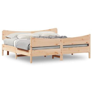 vidaXL S&auml;nky ilman patjaa 200x200 cm t&auml;ysi m&auml;nty