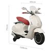 vidaXL Sähkömoottoripyörä lapsille Vespa GTS300 valkoinen