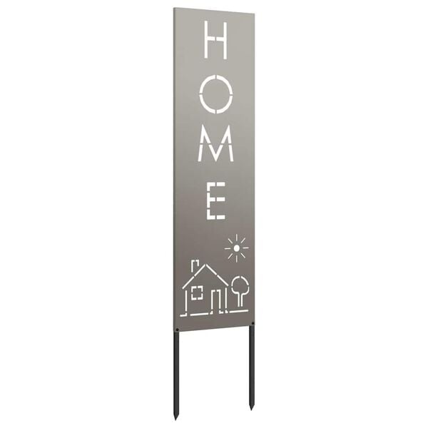 vidaXL Puutarhan yksityisyyden verho Viivakuvio Ruosteinen 32 x 140 cm