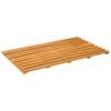 vidaXL Kylpyhuoneen Matto Ruskea 80 x 48 x 2,5 cm Tihe&auml; akasiapuu
