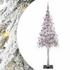 vidaXL Joulukuusi 300 LED-valoilla Valkoinen 180 cm PE ja Ter&auml;s