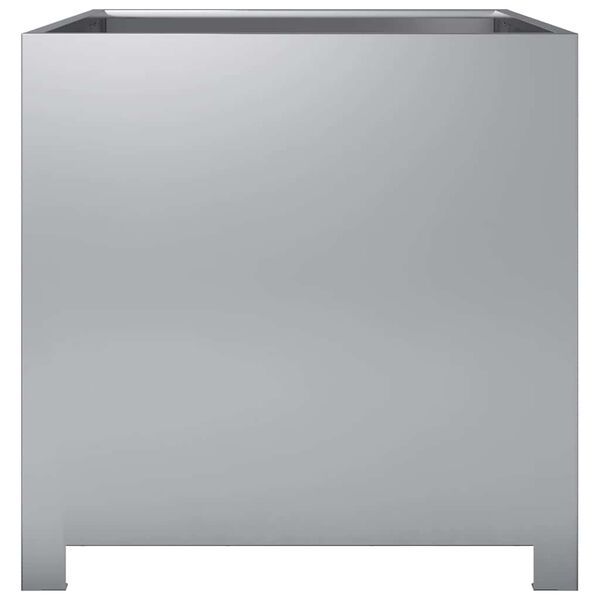 vidaXL Puutarhan kukkalaatikko 50x50x50 cm galvanoitu teräs