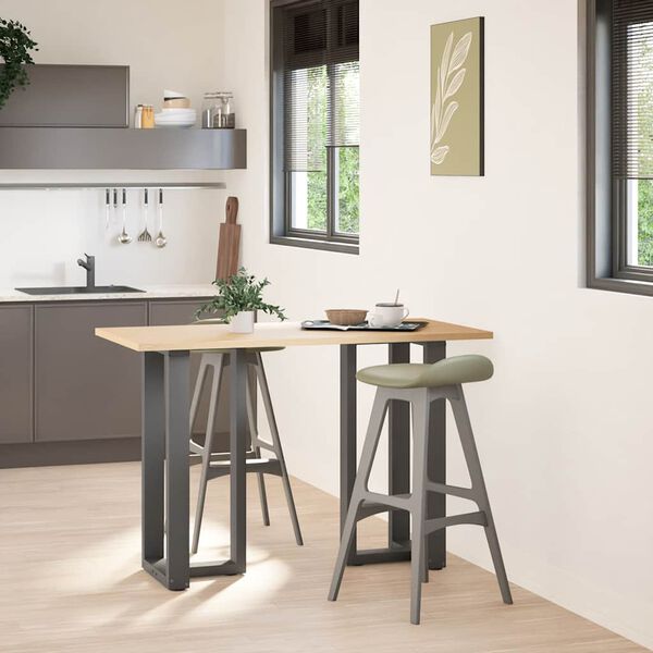 vidaXL Baarip&ouml;yd&auml;n jalat T-muotoiset 2 kpl antrasiitti 50x35x(90-91) cm ter&auml;s