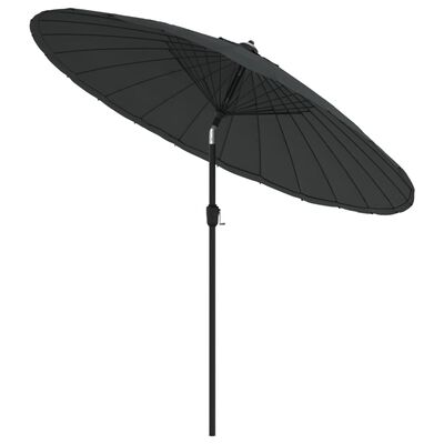 vidaXL Aurinkovarjo alumiinitanko 270 cm antrasiitti