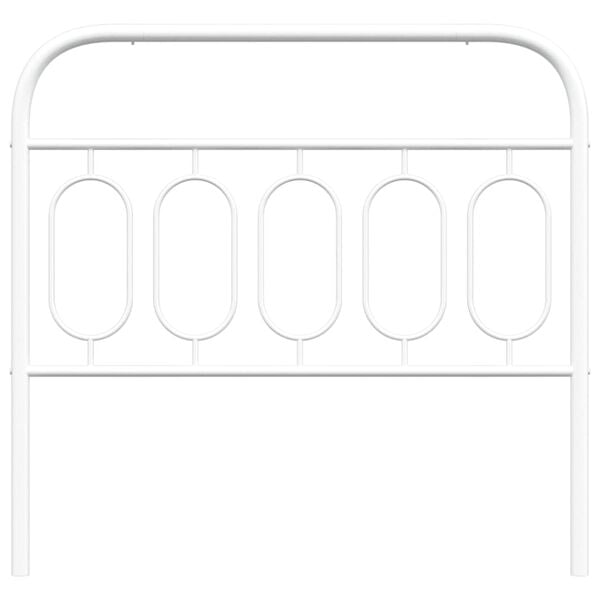 vidaXL Metallinen vaihtop&auml;&auml;ty valkoinen 107 cm