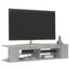 vidaXL TV-taso LED-valoilla harmaa Sonoma 135x39x30 cm