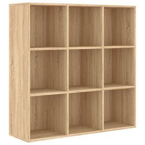 vidaXL Kirjahylly Sonoma-tammi 98x29x97,5 cm tekninen puu