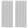 vidaXL Verhosatiini 2 pcs Vaaleanharmaa 225 x 140 cm Polyesteri