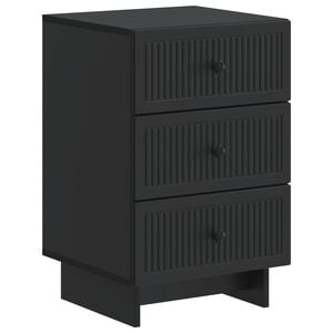 vidaXL Y&ouml;p&ouml;yt&auml;kaappi Musta 43 x 41 x 66,5 cm Tekninen puu