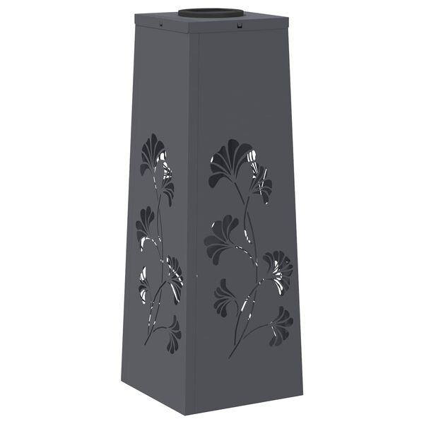 vidaXL Aurinko LED-polkuvalo 2 pcs Antrasiitti Kylm&auml;valssattu ter&auml;s