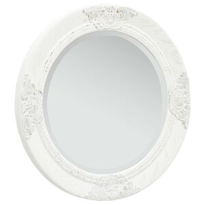 vidaXL Sein&auml;peili barokkityylinen 50 cm valkoinen