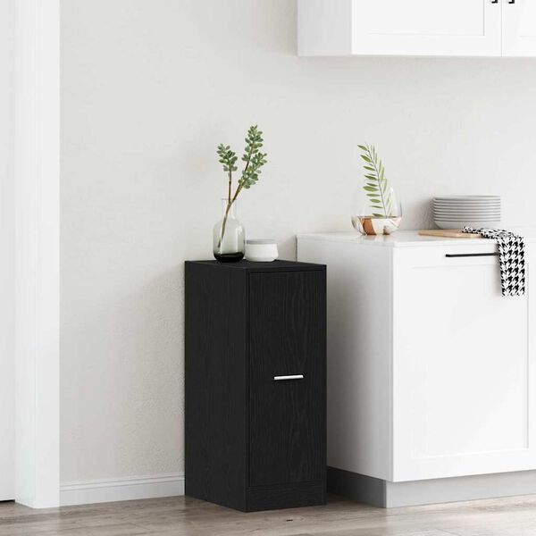 vidaXL Apteekkarikaappi Musta tammi 40 x 41 x 77.5 cm Tekninen puu