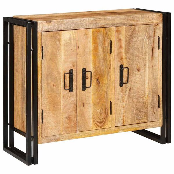 vidaXL Sivup&ouml;yt&auml; Ruskea 80 x 33 x 70 cm t&auml;ysi mangopuu