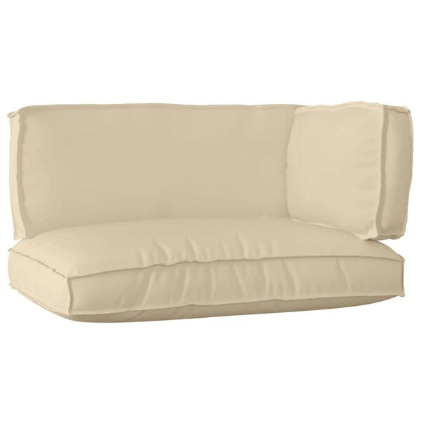 vidaXL Palletin tyynykokoelma 3 pcs Beige Oxford-kangas