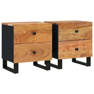 vidaXL Y&ouml;p&ouml;yd&auml;t 2 kpl 40x33x46 cm t&auml;ysi akaasiapuu