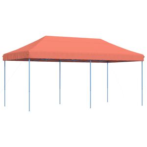 vidaXL Taitettava pop-up juhlateltta terrakotta 580x292x315 cm
