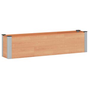 vidaXL Puutarhan Korotettu Kukkalaatikko Ruskea 150 x 30 x 36 cm
