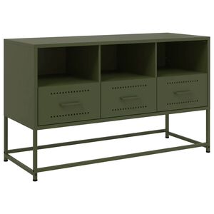 vidaXL TV-taso oliivinvihre&auml; 100,5x39x60,5 cm ter&auml;s