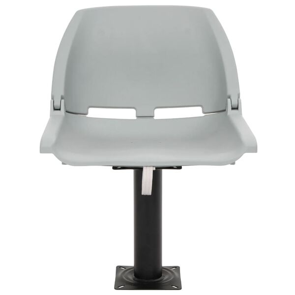 vidaXL 4-osainen Taitettava venetuolisarja harmaa 48x51x41 cm