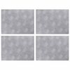 vidaXL Portaan askelma 4 kpl 40 x 30 cm Hopea Alumiini Suorakaide