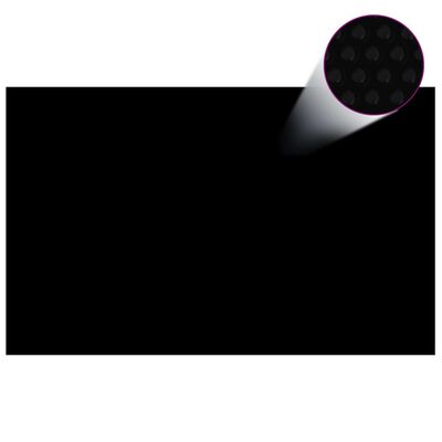 vidaXL Uima-altaan suoja suorakulmainen 800x500 cm PE musta
