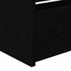 vidaXL Päiväpedin runko laatikoilla päätyllä Musta tammi 3FT Single