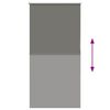 vidaXL Rullaverho Blackout harmaa 70x130 cm Kankaan leveys 65,7 cm