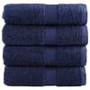vidaXL Premium-pesupyyhkeet SOLUND 4 kpl tummansininen 30x30 cm 600 gsm
