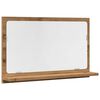 vidaXL Kylpyhuoneen peilikaappi tammi 60x11x37 cm tekninen puu