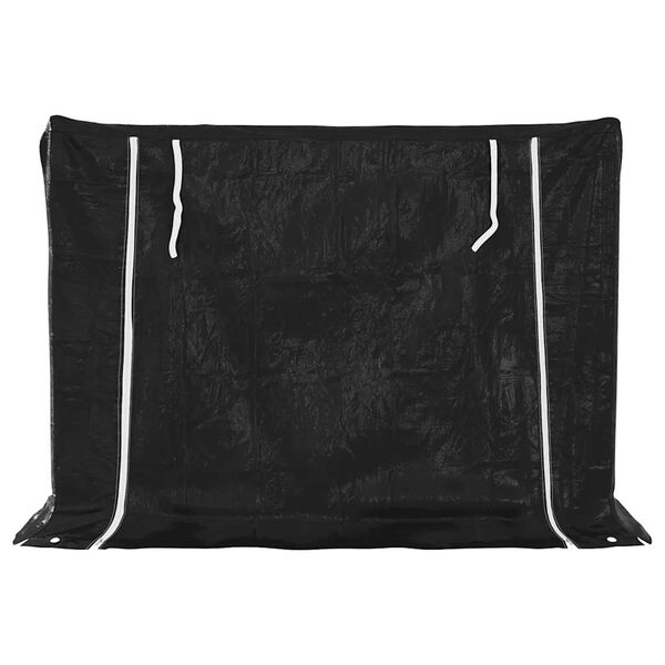 vidaxL Polttopuuteline sadesuojalla 151x60,5x110,5 cm galvanoitu teräs