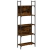vidaXL Kirjahylly 5 tasoa savutammi 60,5x24x166,5 cm tekninen puu