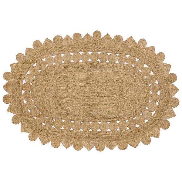 vidaXL Matto Ruskea 152 x 245 cm Juutti