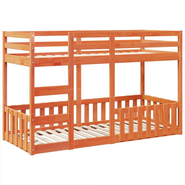 vidaXL Kerross&auml;nky vahanruskea 90x190 cm t&auml;ysi m&auml;nty