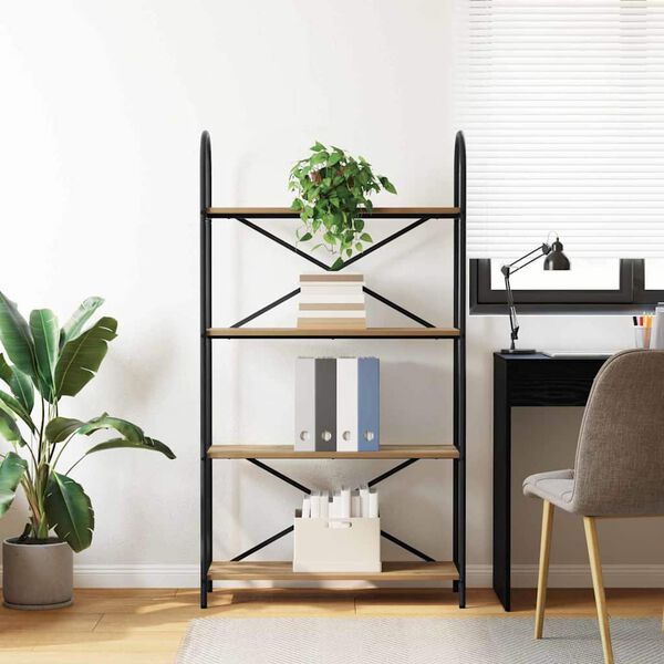 vidaXL Kirjahylly Artisan tammi 80 x 30 x 146 cm Tekninen puu