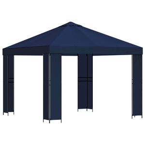 vidaXL Huvimaja 3 x 3 m Sininen Polyesteri ja ter&auml;s 190 gsm