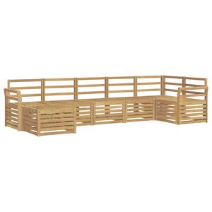 vidaXL Ulkosohvakokoelma 7 pcs valkoinen
