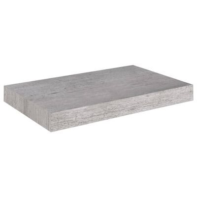 vidaXL Kelluvat seinähyllyt 2 kpl betoninharmaa 40x23x3,8 cm MDF