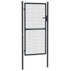 vidaXL Verkkoportti puutarhaan galvanoitu ter&auml;s 100x175 cm harmaa