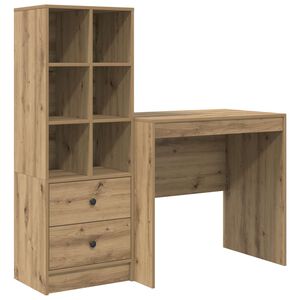 vidaXL P&ouml;yt&auml; Artisan tammi 125,5 x 50 x 127 cm 2 kpl