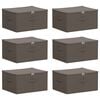 vidaXL S&auml;ilytyslaatikko 6 kpl Kuitukangas 43 x 34 x 23 cm 33,6 L