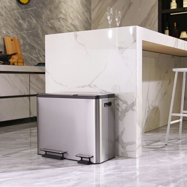 EKO Poljinroskakori EcoCasa 3x15 l matta hopea