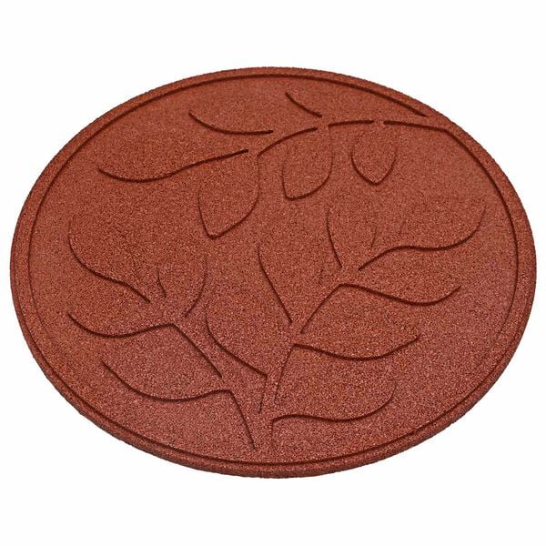 vidaXL Askelkivi 6 pcs Punainen &Oslash; 44 x 2 cm Kumi