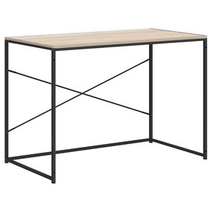 vidaXL Ty&ouml;p&ouml;yt&auml; ruskea tammi 110x60x70 cm tekninen puu