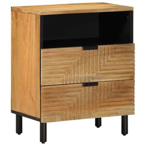 vidaXL Y&ouml;p&ouml;yt&auml;kaappi Ruskea 50x33x60 cm Massiivipuu Mango