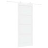vidaXL Liukuovi 86 x 211 cm Tekninen puu valkoinen