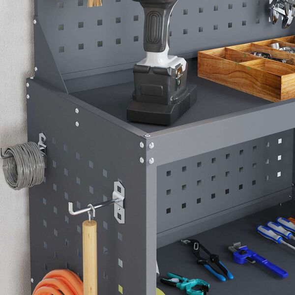 vidaXL Ty&ouml;kaluk&auml;rry Antrasiitti 65 x 35 x 111 cm Kylm&auml;valssattu ter&auml;s